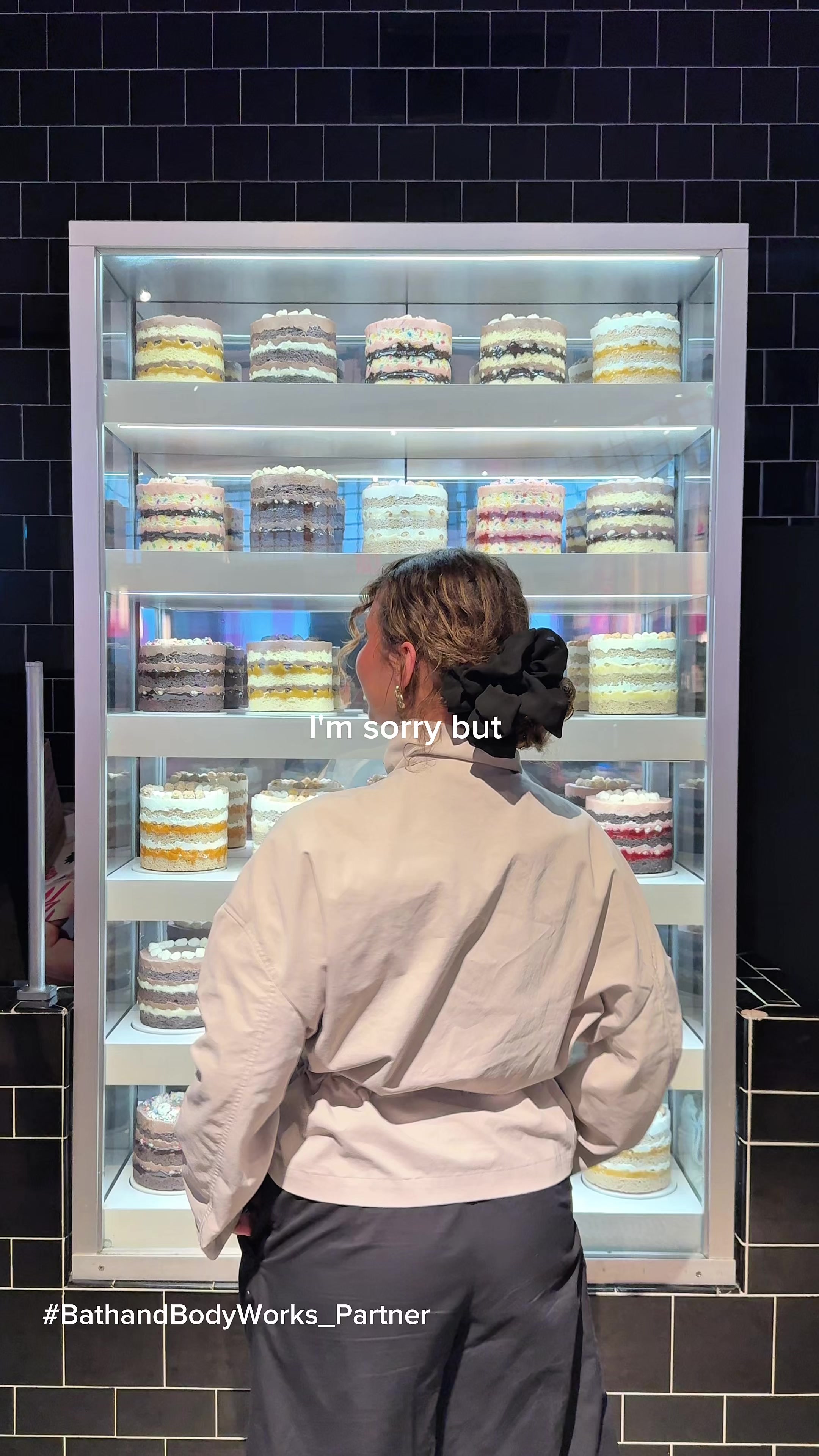 TikTok post by @babytamago for Bath & Body Works. Caption reads: #BathandBodyWorks_Partner my dream date cute!....