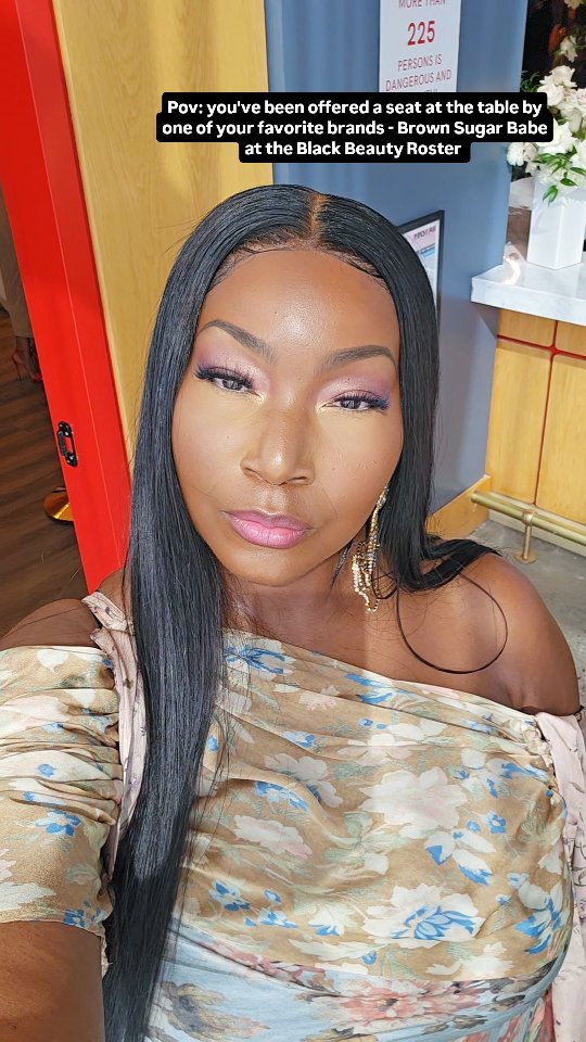 Instagram post by @ai_thegreat for Brown Sugar Babe. Caption reads: [...] #blackbeautyroster #blackexcellence....