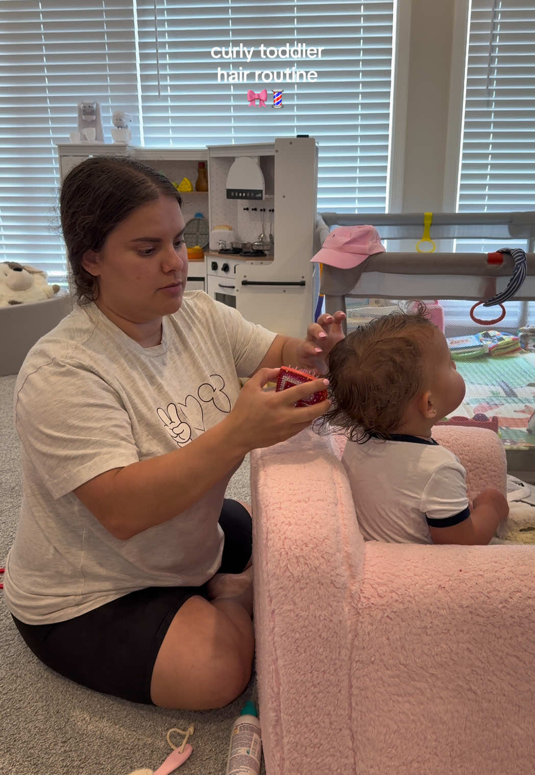 TikTok post by @haleynicoleamos for Honest. Caption reads: not me talking about charlottes frizzy hair while....