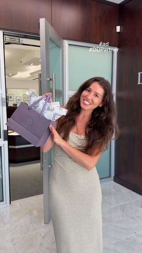 Instagram post by @allycase1 for Diamonds Direct. Caption reads: Back at @diamondsdirect to shop their spring sale....