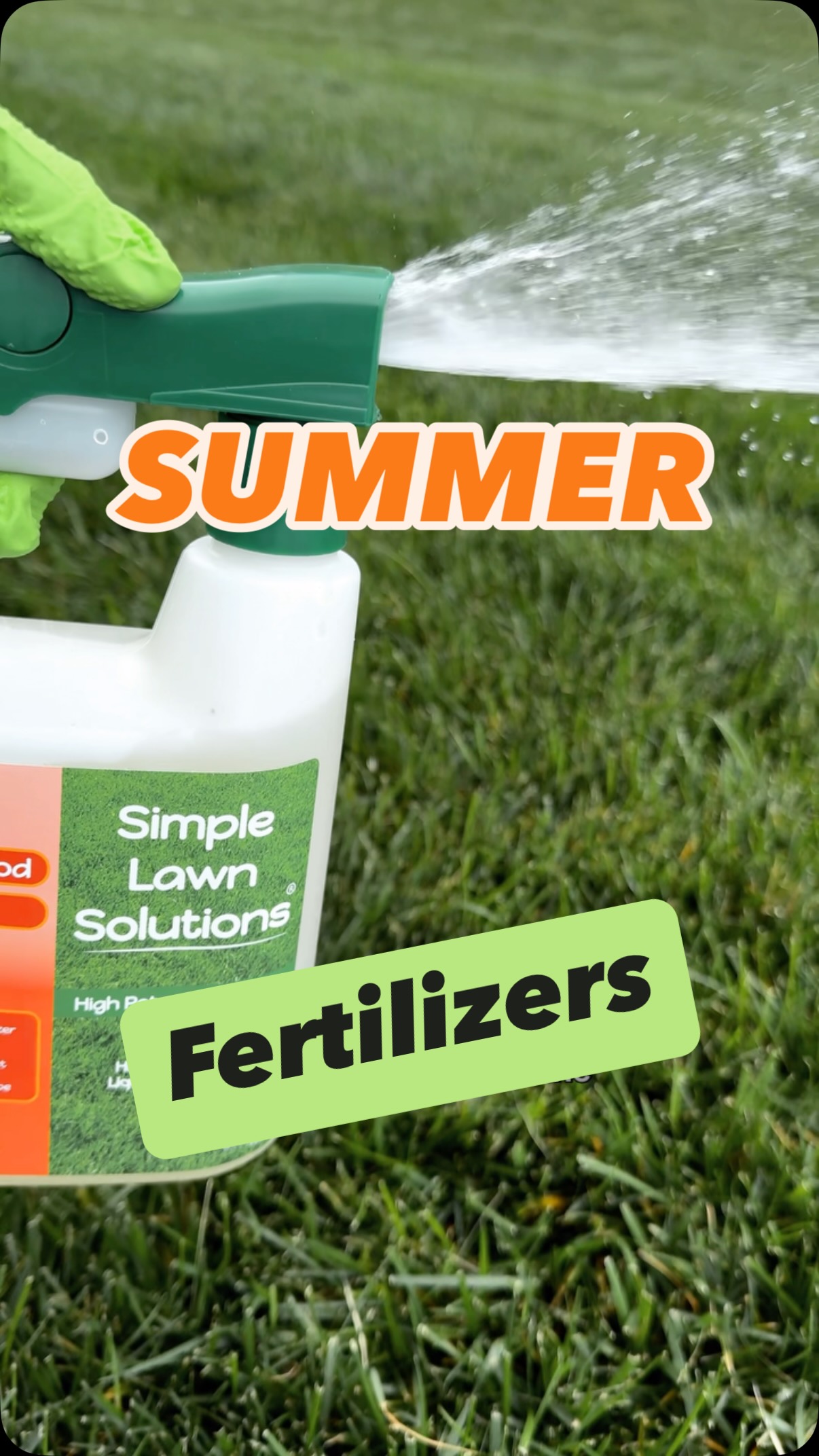 Instagram post by @girlzlawn for Simple Lawn Solutions. Caption reads: Summer Lawn Fertilizers

#lawncare #grass....