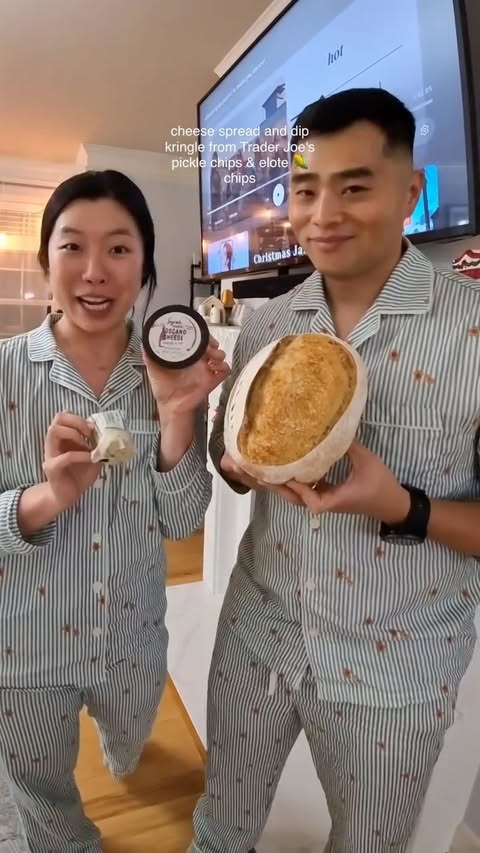 Instagram post by @haohungry for Trader Joe's. Caption reads: Drop your fav @traderjoes item in the comments!!....