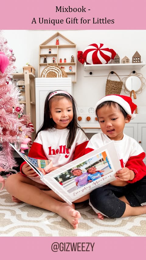 Instagram post by @gizweezy for Mixbook. Caption reads: [...] photos on my phone, so I made them a....