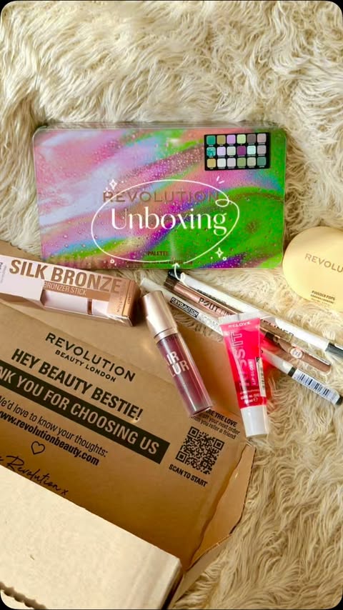 Instagram post by @beautyinhood for Makeup Revolution. Caption reads: [...] first PR from Revolution Beauty....