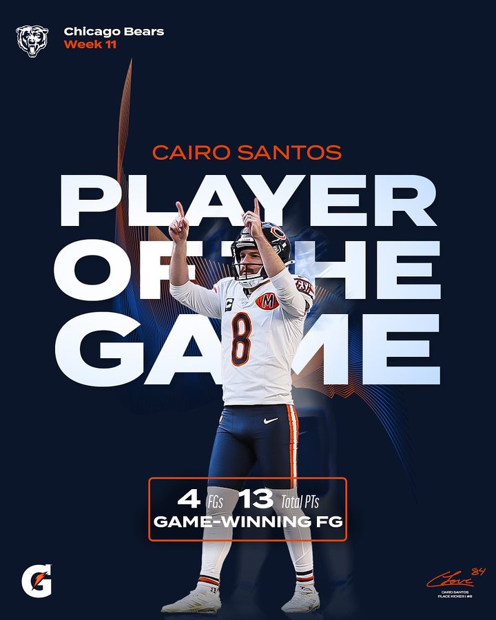 Instagram post by @nflbrasil for Gatorade. Caption reads: King Cairo 👑.