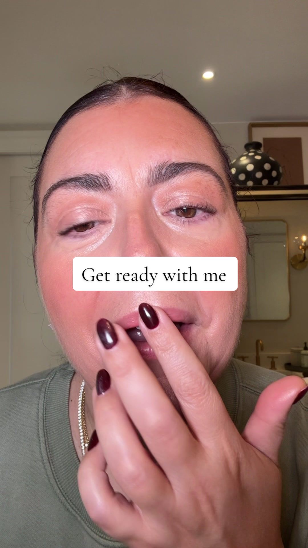 TikTok post by @michellemucerino for DIBS Beauty. Caption reads: [...] I just got back from a beach vacation....