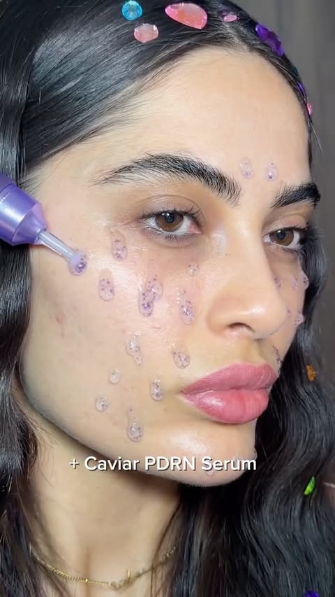Instagram post by @asiyeekarakus for Biodance. Caption reads: [...] just skincare doing its thing. 💜....