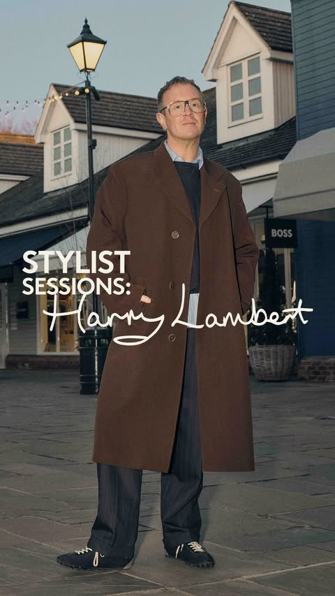 Instagram post by @harry_lambert for Bicester Village. Caption reads: [...] them. Take it from the experts,....