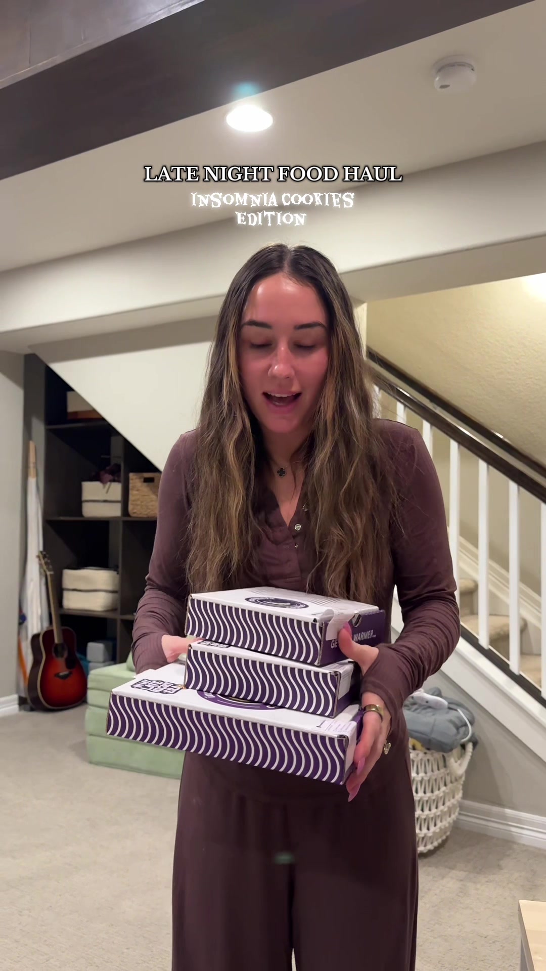 TikTok post by @cooking4wifey for Insomnia Cookies. Caption reads: Flavor explosion in our mouths indeed 🤣 highlyyy....