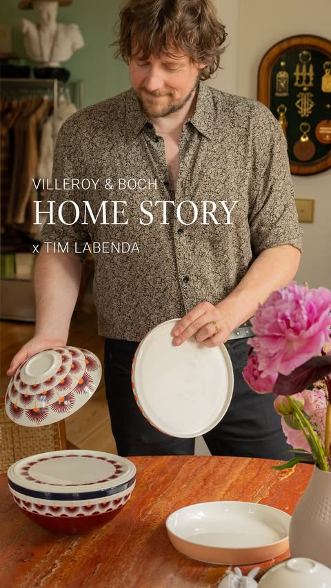 Instagram post by @timlabenda for Villeroy & Boch. Caption reads: Werbung/Ad- Hey @villeroyboch , welcome to our....