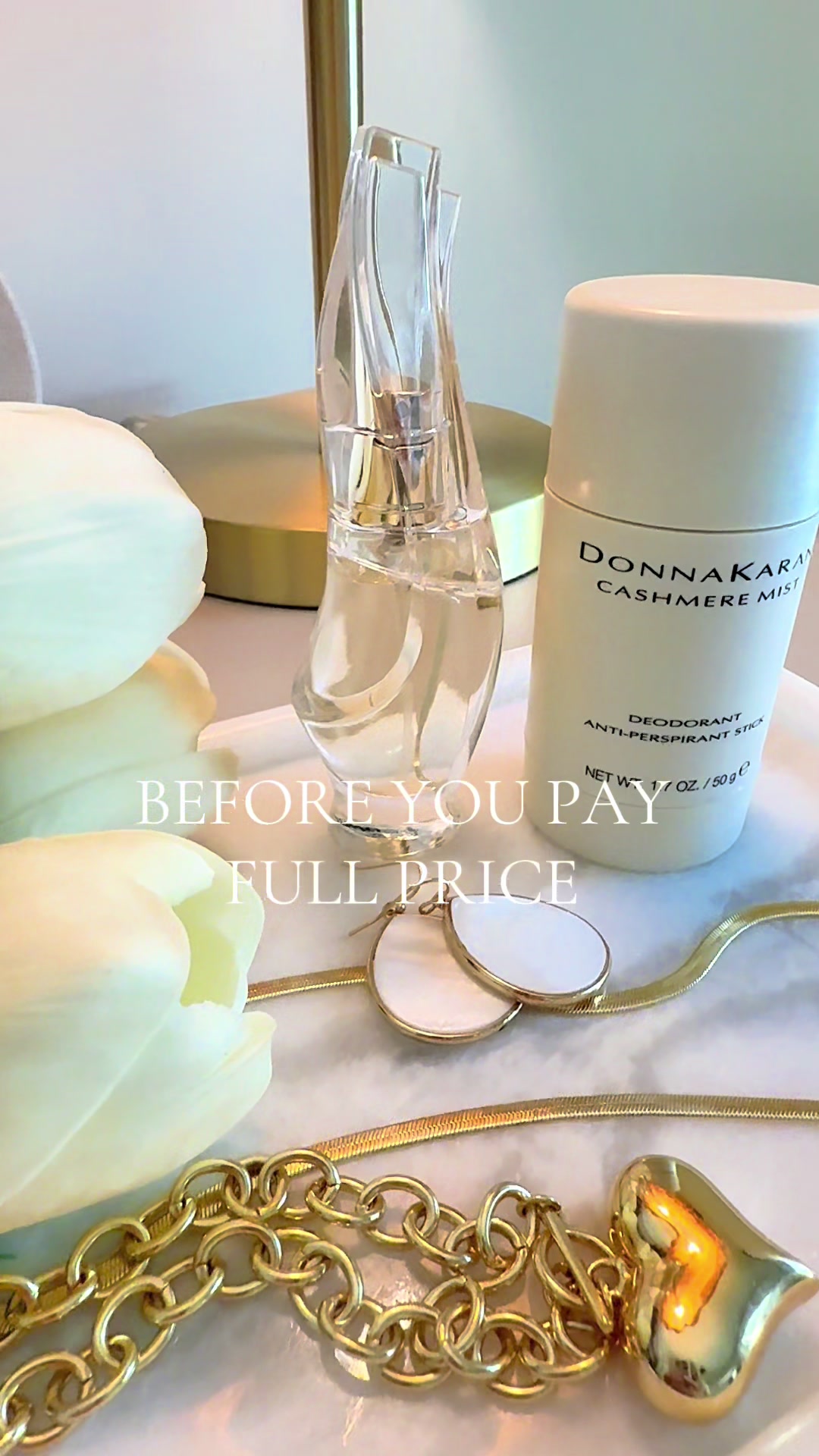 TikTok post by @tnhomegal for Donna Karan Beauty. Caption reads: [...] !!! Combo set at a great price ! @Donna....