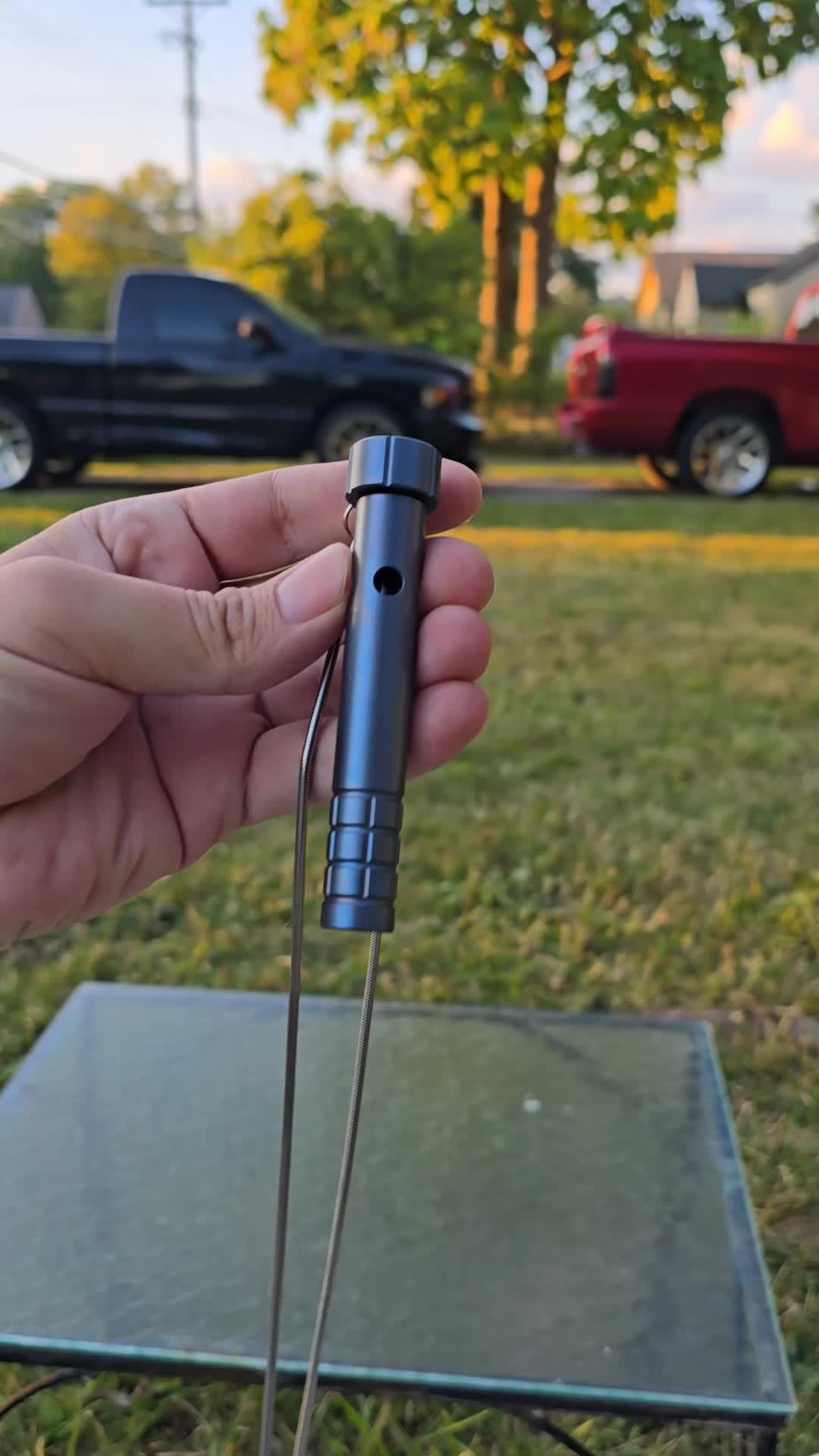 TikTok post by @srt10man for Kanseptknives. Caption reads: @Kansept knives EDC tool first look #edc....