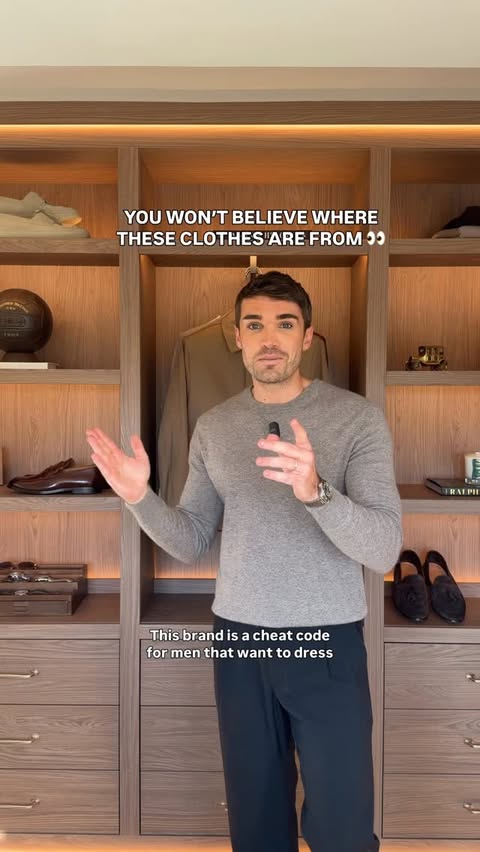 Instagram post by @joshcuthbert for Primark. Caption reads: [...] & I’ll DM you links to everything 👇🏼....