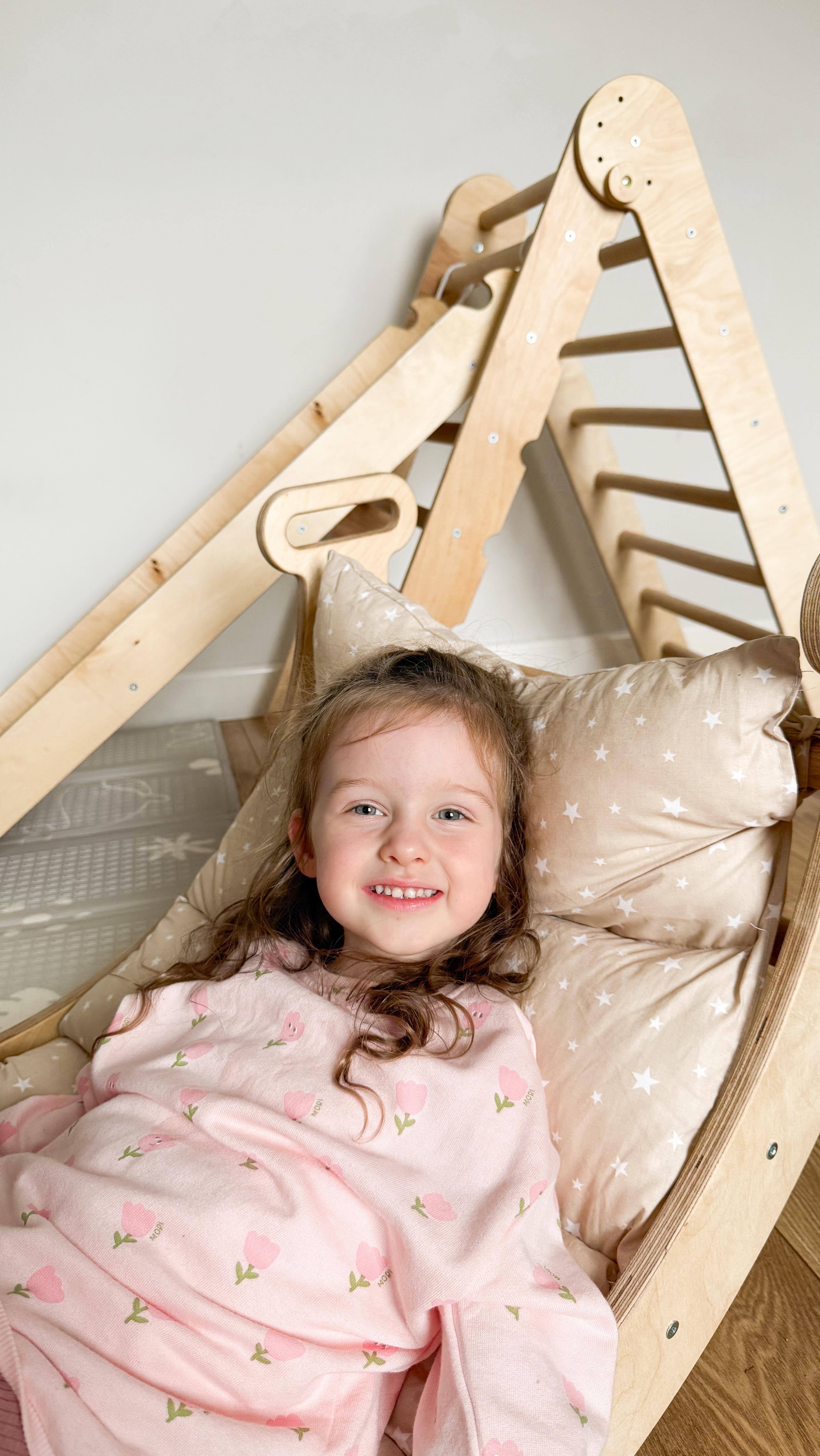 Instagram post by @ariya_and_mama for Goodevas. Caption reads: AD| Goodevas 4-in-1 Montessori climbing frame 🤩....