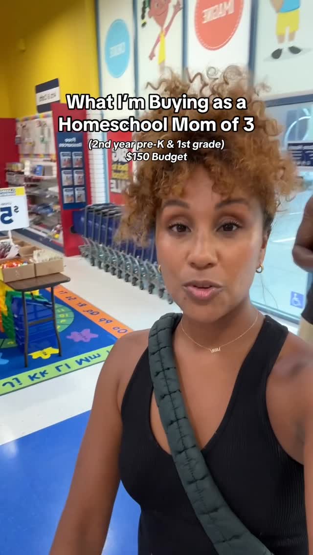 Instagram post by @alexiskristiana for Lakeshore Learning. Caption reads: Amazon haul next, but we’re stocked from....