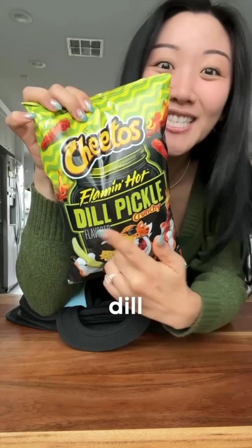 Instagram post by @jasminepak for Cheetos. Caption reads: It’s been a while since I’ve fallen in love with a....