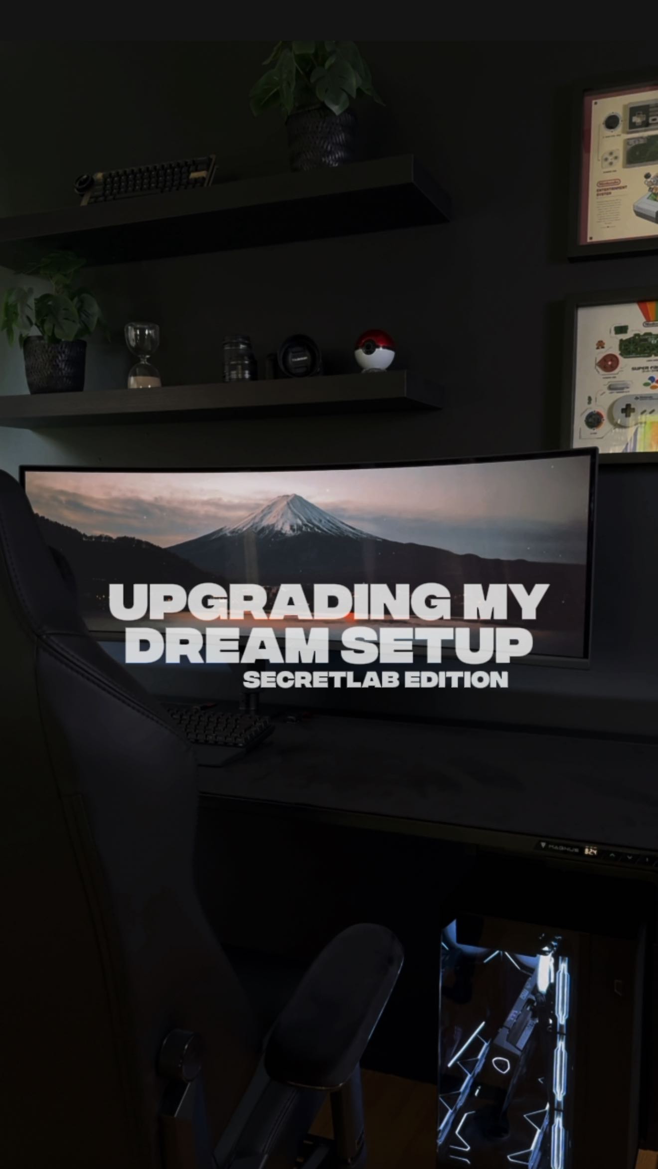 Instagram post by @fuziqopc for Secretlab. Caption reads: This may just be my endgame setup! Secretlab....