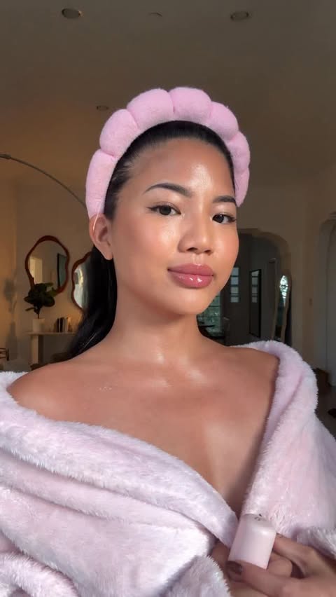 Instagram post by @aliyahwears for Polite Society. Caption reads: the most stunning, hydrated glow from....
