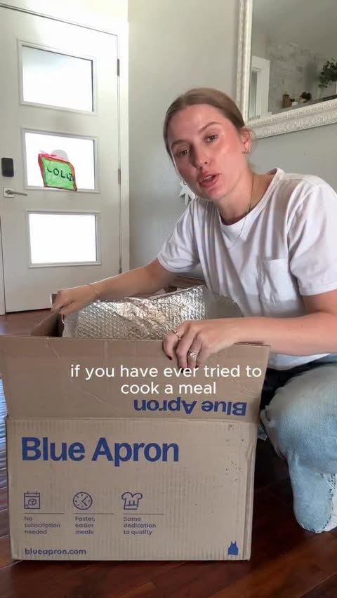 Instagram post by @annalee15 for Blue Apron. Caption reads: Will I be ordering truffle mac and cheese from....