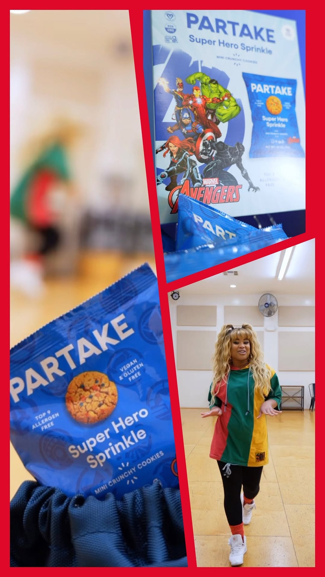 Instagram post by @supawomnsupafly for Partake Foods. Caption reads: [...] & cookies like me you’ll like this!....