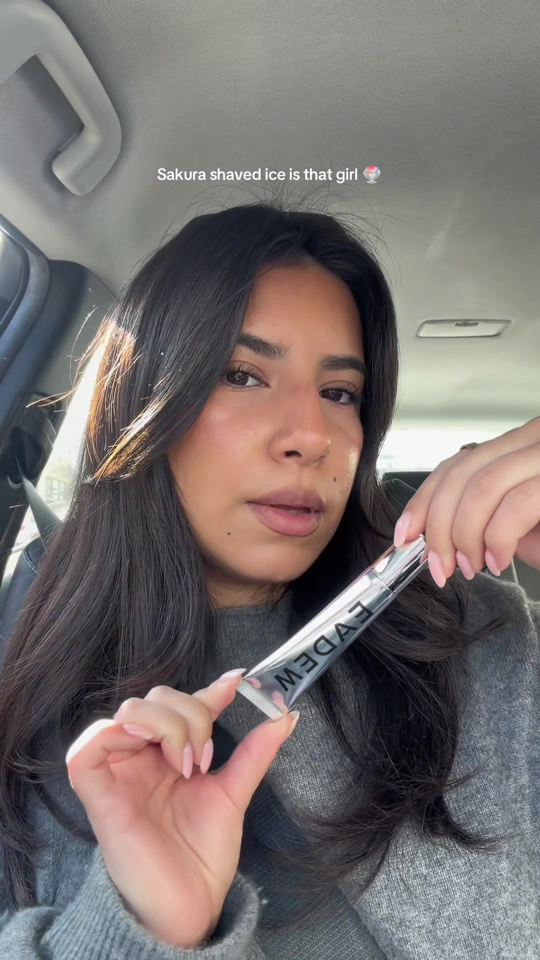 TikTok post by @matchaprinncess for Eadem. Caption reads: Finally a gloss that’s long lasting 🌸🍧@EADEM....