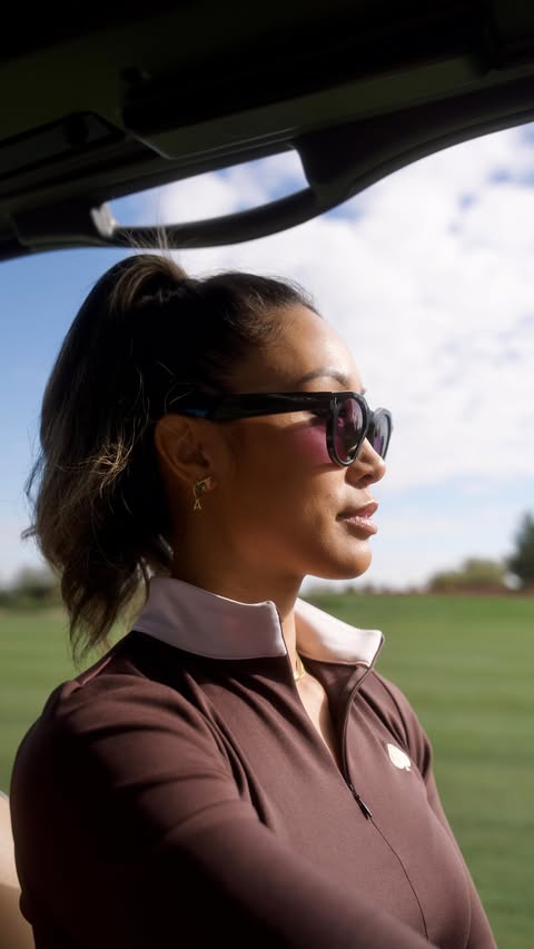 Instagram post by @tishaalyn for Oakley. Caption reads: @oakleymeta glasses for the Wynn 😉⛳️

“Come [...].