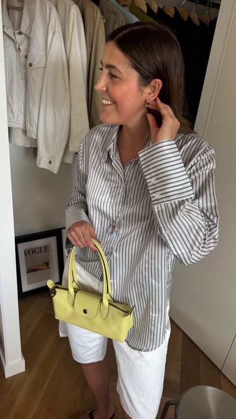 Instagram post by @benedetta.perazzo for LONGCHAMP. Caption reads: New bag crush 🍋 @longchamp sent me the new Le....
