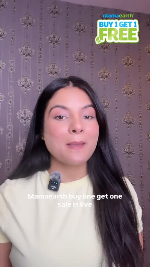 Instagram post by @g_u_n_j_u for Mamaearth. Caption reads: [...] Buy 1, Get 1 FREE! Comment for link !!....