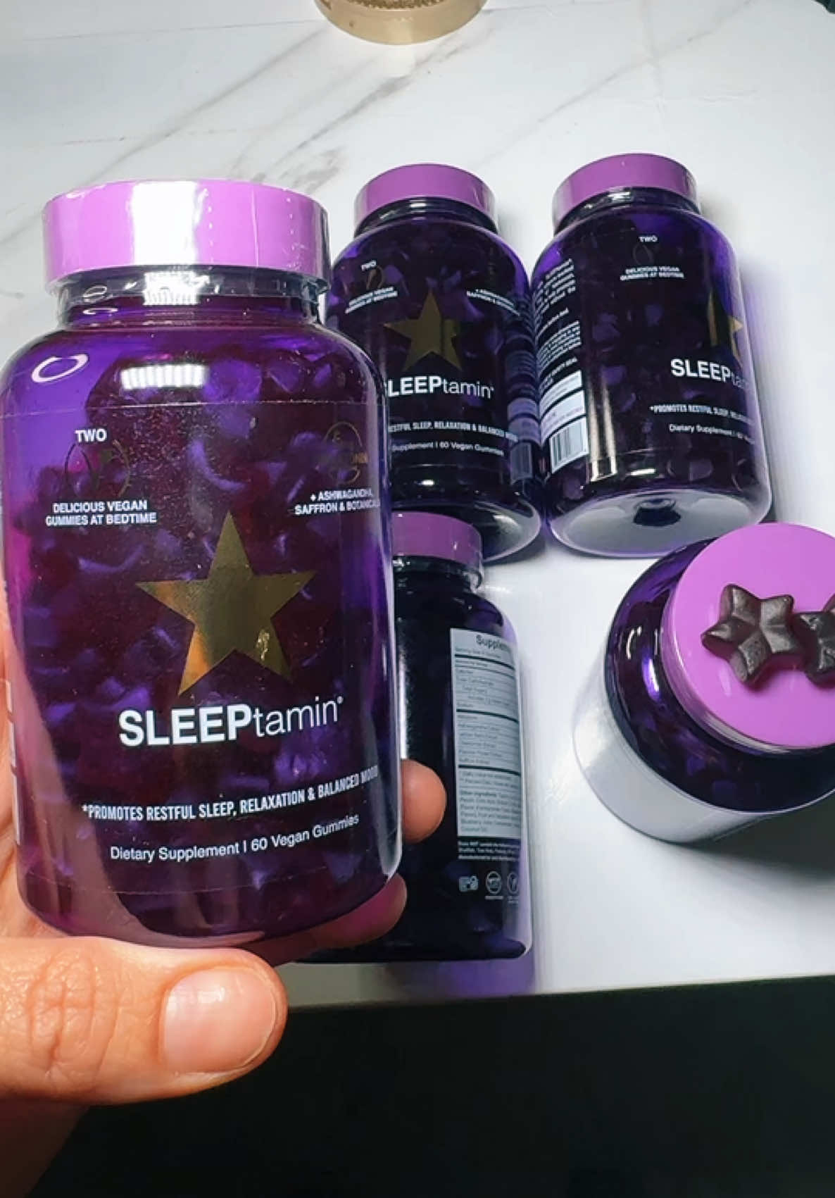 TikTok post by @get_glam_with_sadaf for Hairtamin. Caption reads: @HAIRtamin is the best 10/10🔥👌.