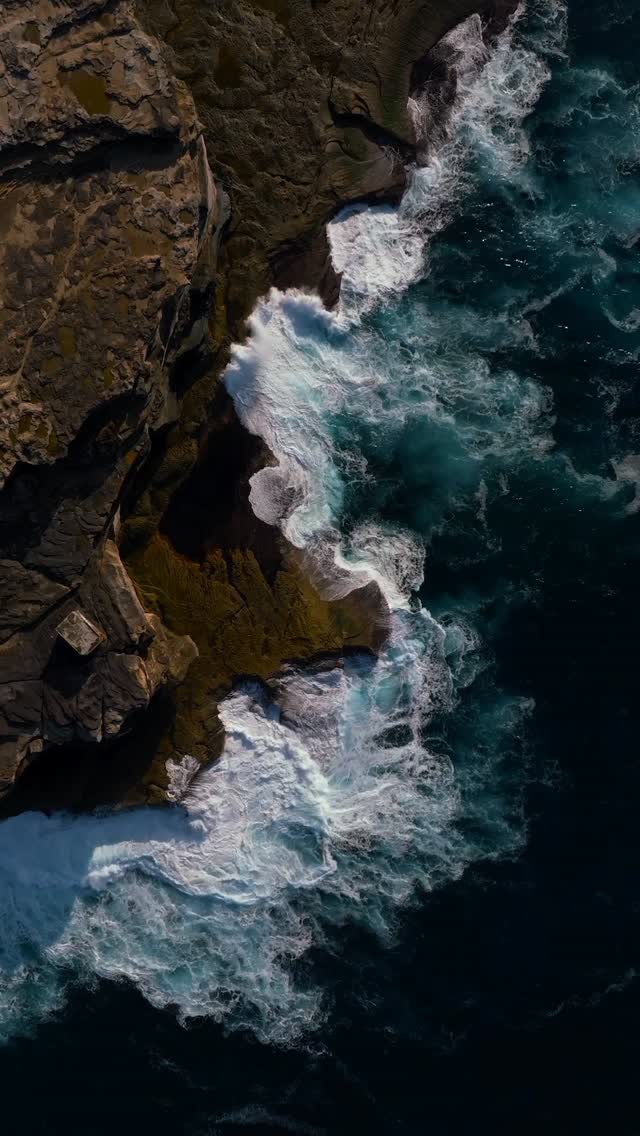 Instagram post by @sb.drone.sessions for Earth. Caption reads: Aerial therapy 🌊

#earth #earthfocus #nature....