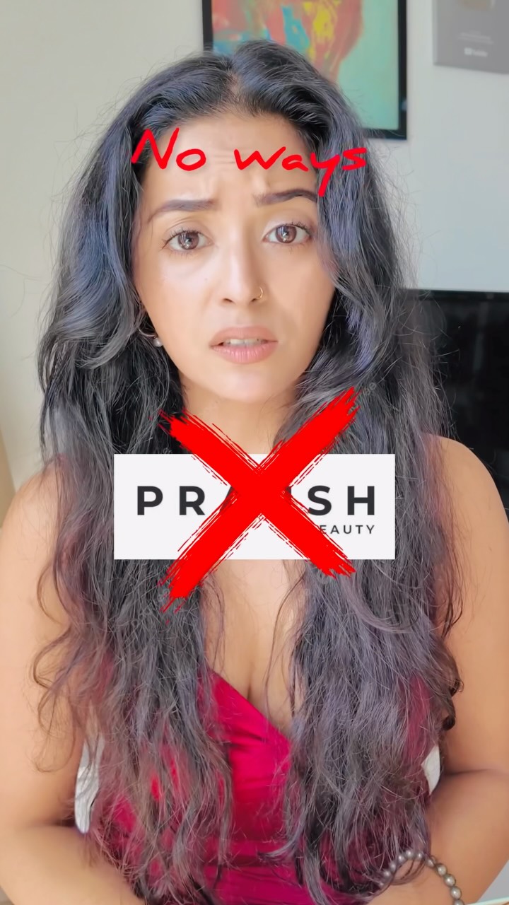 Instagram post by @chaudharybhaweeka for Praush Beauty. Caption reads: @praush.beauty are you guys serious ? 

Thankyou....