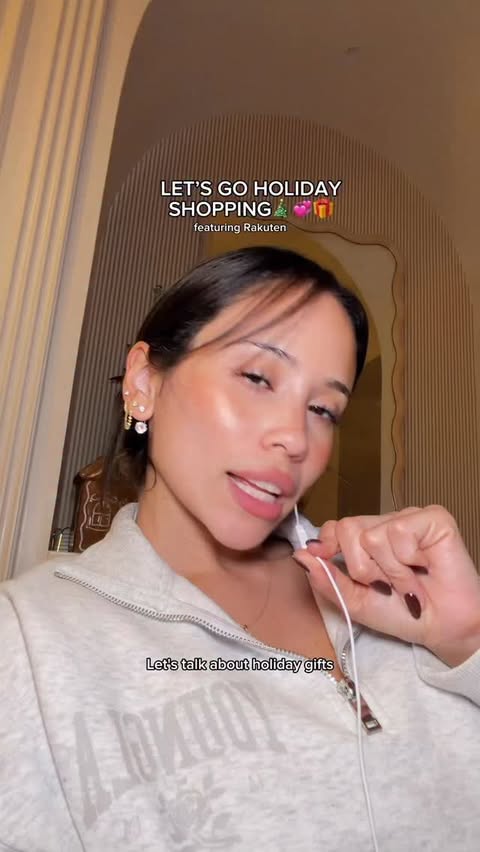 Instagram post by @stephaniepena___ for Rakuten. Caption reads: The best time of year is truly gift giving to my....