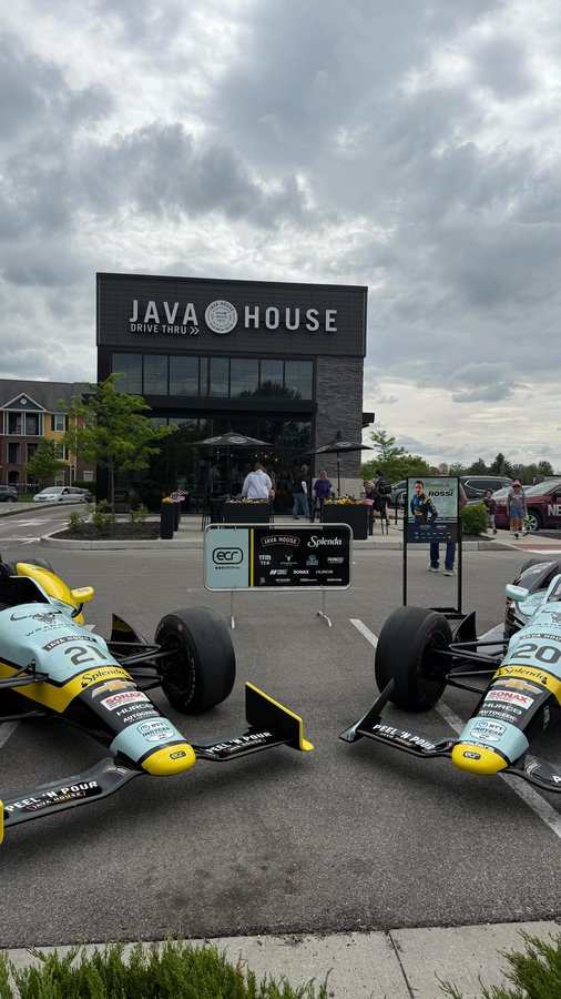 Instagram post by @keepingupincarmel for Java House. Caption reads: Next *free* meet & greet with the @ecrindy....