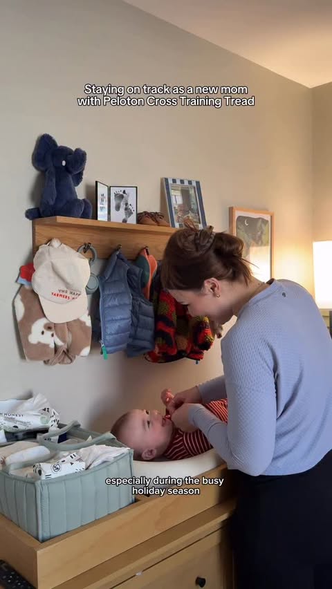 Instagram post by @autumnmlove for Peloton. Caption reads: [...] the holiday season is easy with @onepeloton....