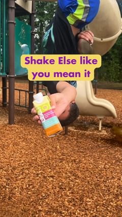 Instagram post by @thatcomfycoffeemom for Else Nutrition. Caption reads: ❤️ 

🥤😄 My son absolutely loves making sure his....
