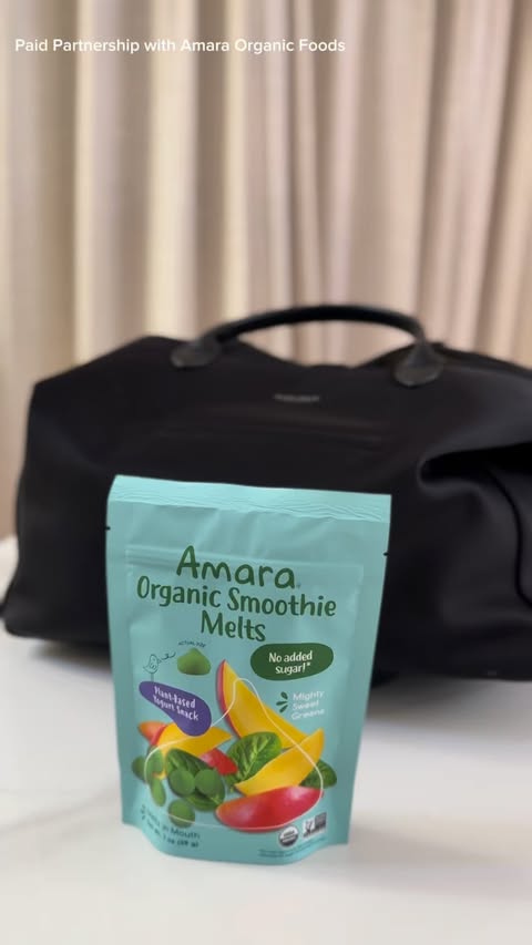 Instagram post by @cindylimon for Amara Organic Foods. Caption reads: AD Car snacks for Christmas light adventures....