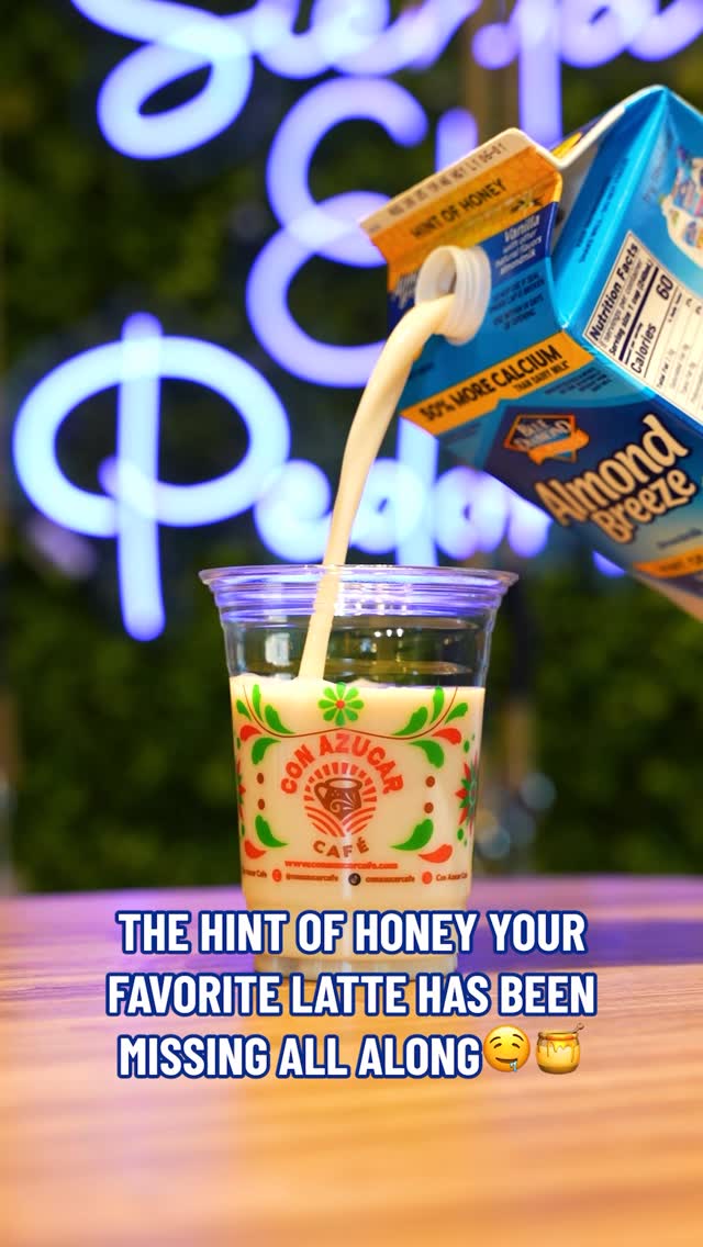 Instagram post by @conazucarcafe for Almond Breeze. Caption reads: Sorry for making you this thirsty. (Not sorry). 😉.