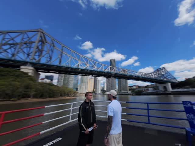 Instagram post by @nikitatszyu for Kayo Sports. Caption reads: Brisbane River Face-Off ⚔️ Tszyu vs Zerafa! The....