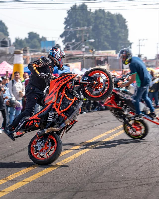 Instagram post by @rokbagoros for KTM. Caption reads: [...] bikes… absolutely WILD. Huge shoutout to KTM....