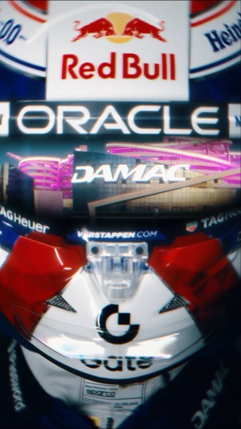 Instagram post by @tony.keyrouz for DAMAC Properties. Caption reads: DAMAC × Oracle Red Bull Racing — a partnership....