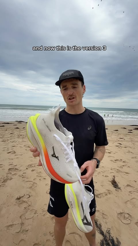 Instagram post by @the_other_brady for Mizuno. Caption reads: *based off first impressions* The @mizunoaustralia....
