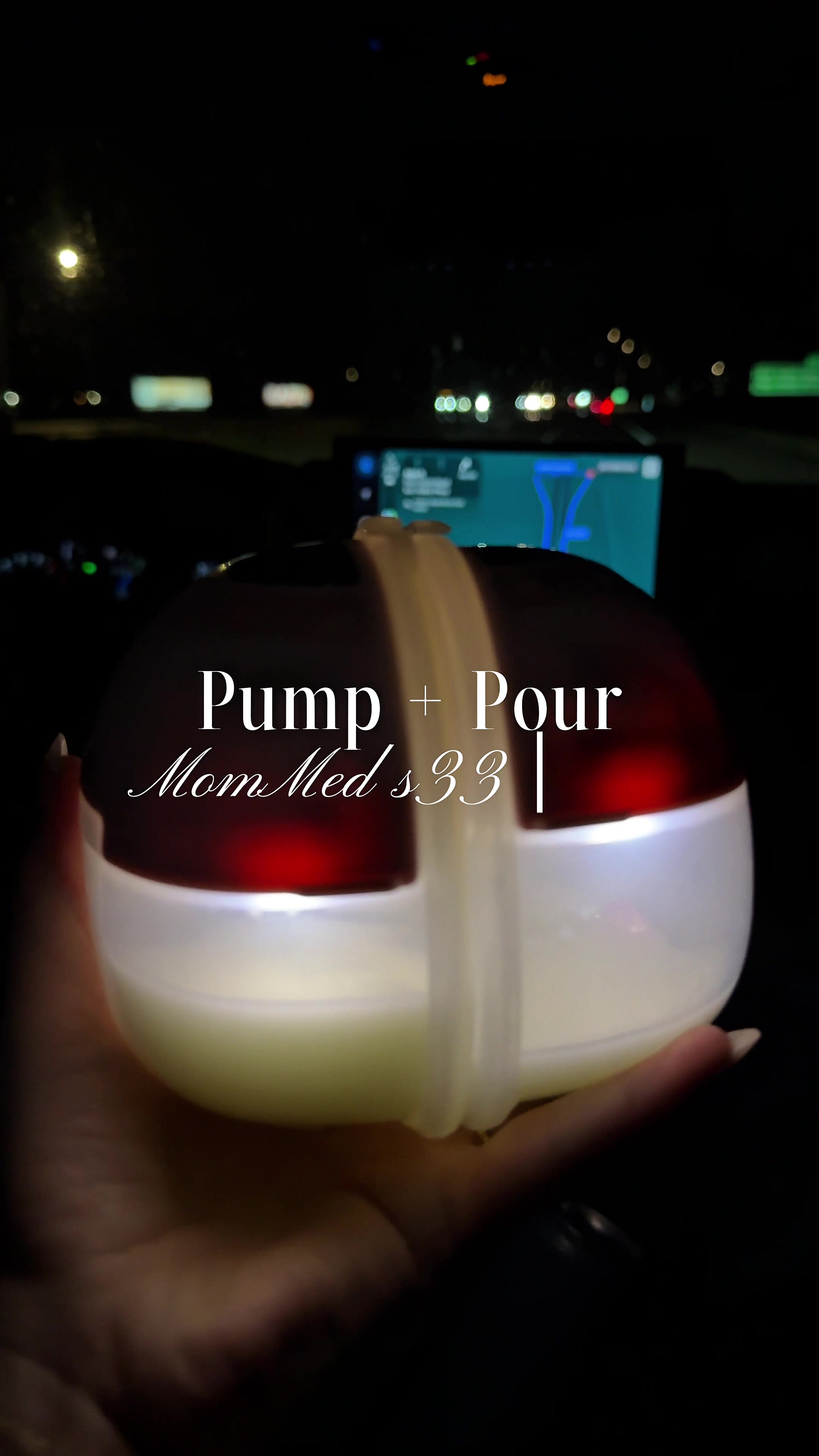 TikTok post by @justsandiaa for Mommed. Caption reads: [...] #pumpandpourwithme #milksupply....