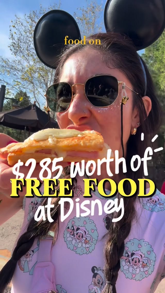 Instagram post by @alliemaeonmain for Fetch. Caption reads: [...] just a Disney hack that I swear by!....