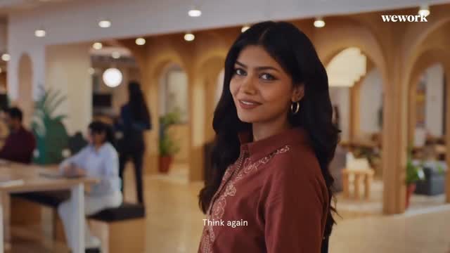 Instagram post by @shradharanjit for WeWork. Caption reads: Ad film for @wework.in Production House : Artmonks....