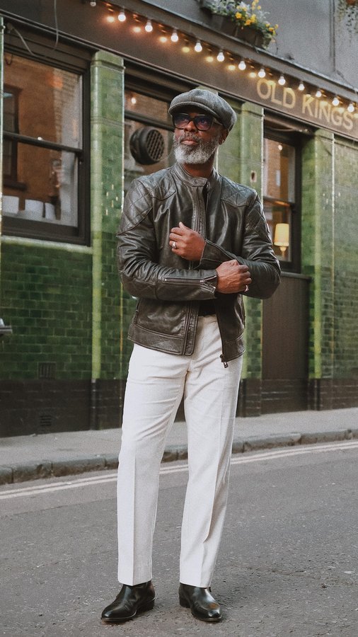 Instagram post by @efe.efeturi for Belstaff. Caption reads: My favourite show is back on the 20TH of March and....