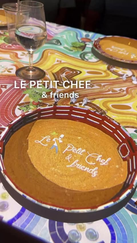 Instagram post by @interconhouston for Le Petit Chef. Caption reads: [...] but make it tiny! I took my kids to Le Petit....
