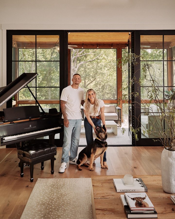 Instagram post by @katelynbrown for Architectural Digest. Caption reads: At @kanebrown’s and @katelynbrown’s Tennessee....