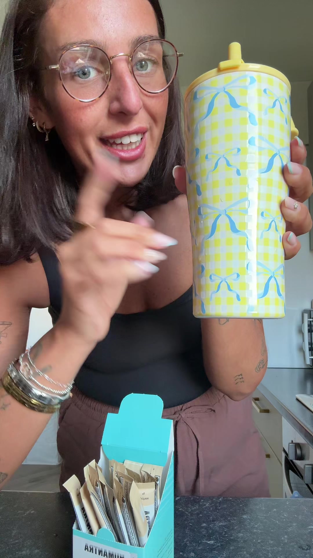 TikTok post by @melissamcavoy7 for Humantra. Caption reads: Electrolyte of the day is @gethumantra....