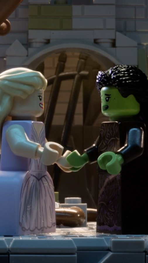 Instagram post by @cynthiaerivo for Variety. Caption reads: Brooms, bubbles and bricks! Go behind the scenes....