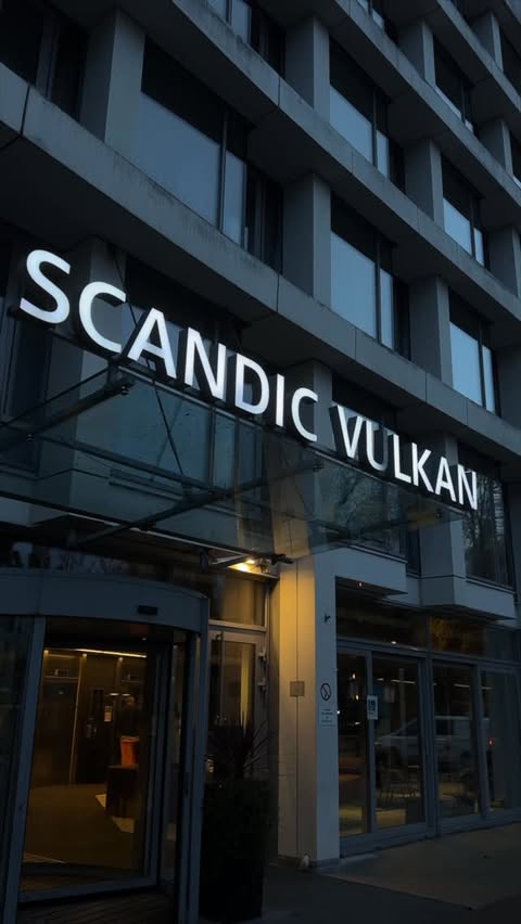 Instagram post by @explorewithjohan for Scandic. Caption reads: Ad | Scandic Vulkan - I’ve always loved the idea....